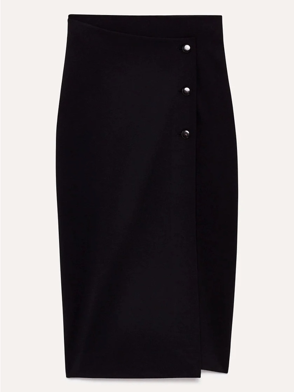 Aritzia Babaton Billy Asymmetric Button-Trim Skirt - Picture 2 of 5